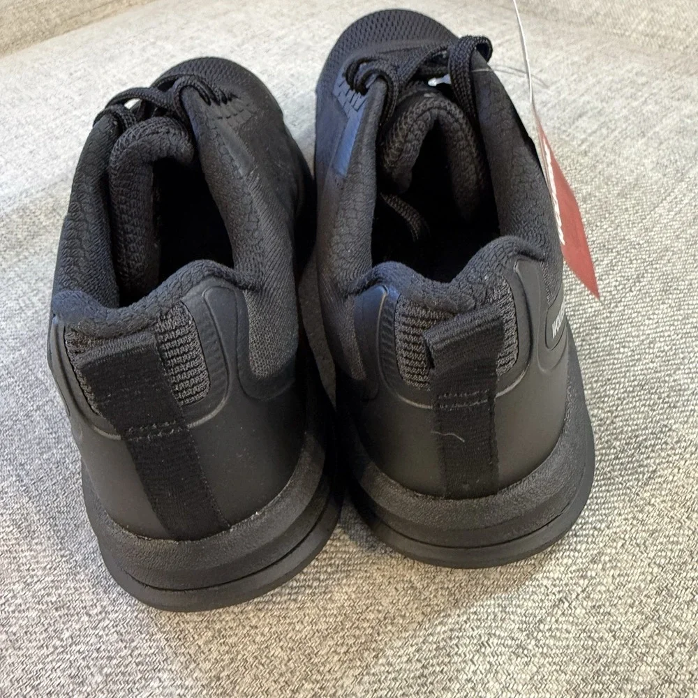 NWT Wolverine Womens 7 Alloy Toe Slip Resistant Work Shoes Black Safety Sneaker